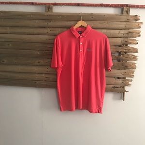 Patagonia organic cotton L faded orange polo trout